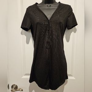 Nwot Women's Romper Onesie Black Size M